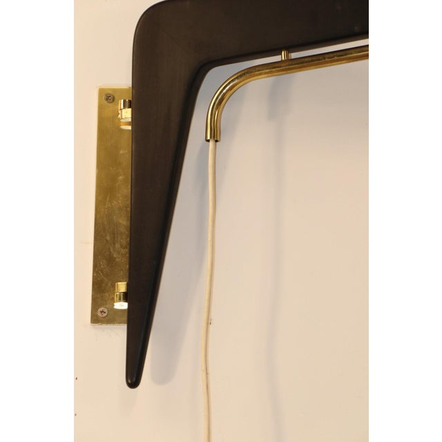 241P Wall Light in Acrylic Glass, Teak, and Brass from Robert Mathieu, 1950s For Sale - Image 12 of 18