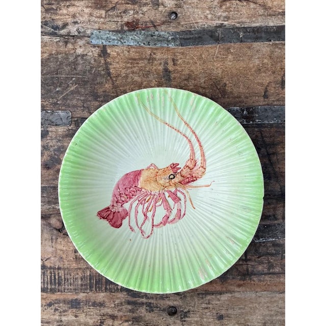 Traditional Vintage Spanish Goodfriend Ceramic Lobster Plate For Sale - Image 3 of 12