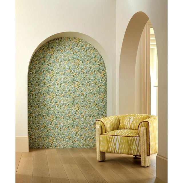 Contemporary Harlequin Locronan Fabric in Honey/First Light - a Sample For Sale - Image 3 of 3