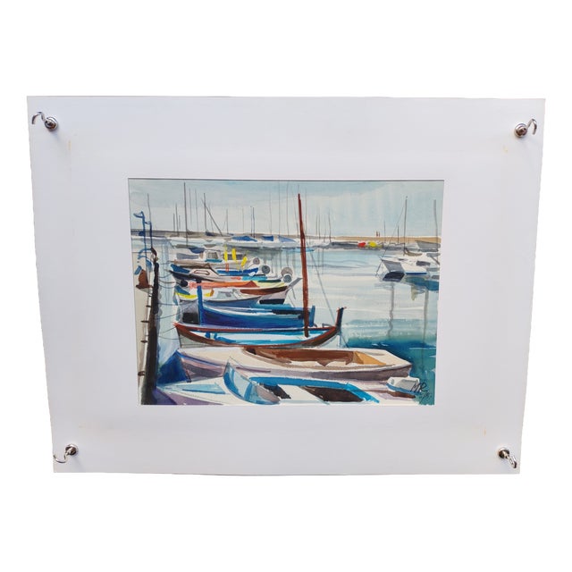 Michel Roubille, L'Île d'Yeu, 1987, Watercolor For Sale