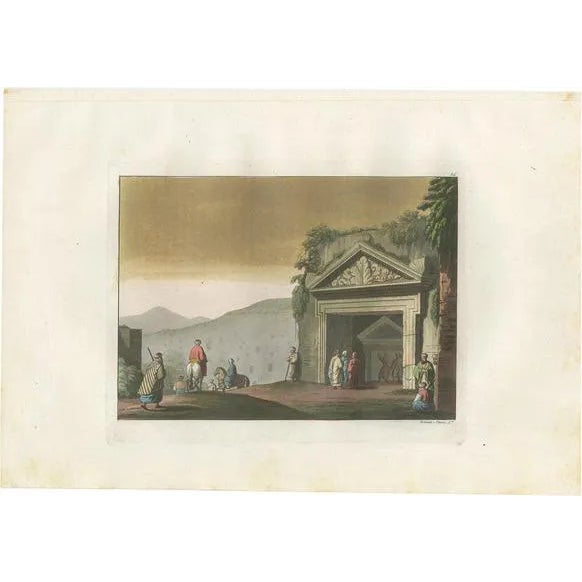 Ferrario, The Sepulchres of the Judges of Israel, 1831, Print on Paper For Sale