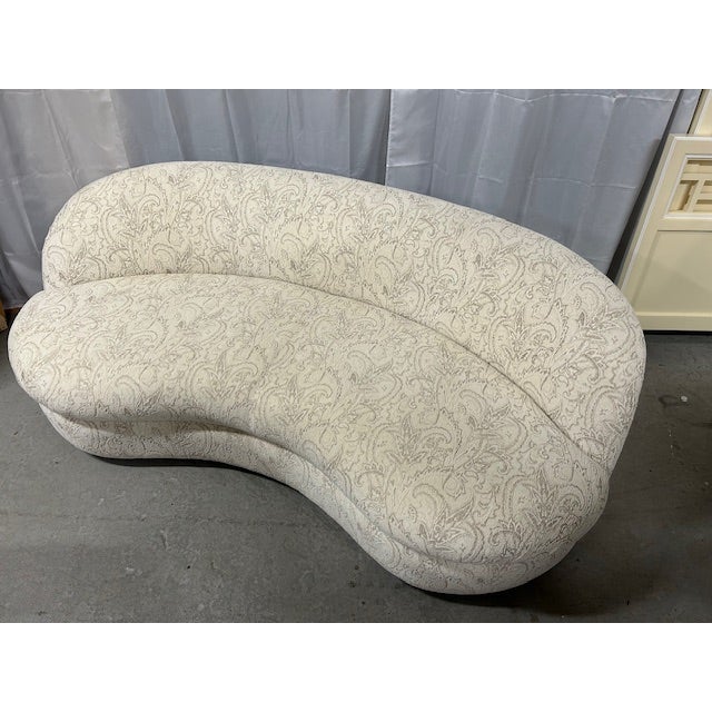 20th Century Kagan Style Curved Sofa For Sale - Image 4 of 6