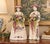 Val's Dollhouse is proud to present this nearly antique pair of hand painted ceramic vases from Weston Ware of California....