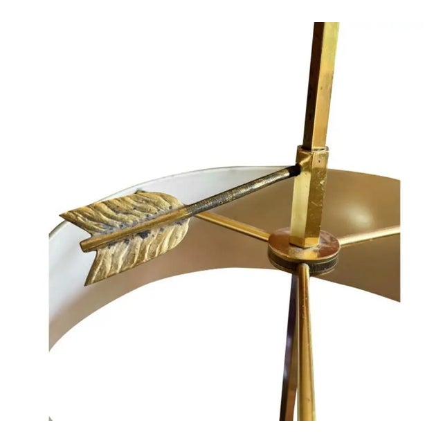 Metal Pair of Neoclassical Style Brass Bouillotte Lamps For Sale - Image 7 of 7