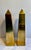 Pair of Vintage Brass Obelisks, Italy, 1970's unmarked - possibly Sarreid Ltd. "nice color, size and shape" "nice weight...