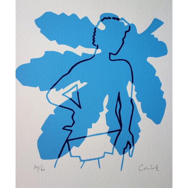 Jean COULOT (1928-2010) The Man and the Oak Original color screen print Signed in pencil Limited edition of 60 copies (the...