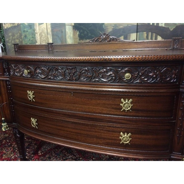 Renaissance Antique Sideboard, Mahogany Buffet For Sale - Image 3 of 16