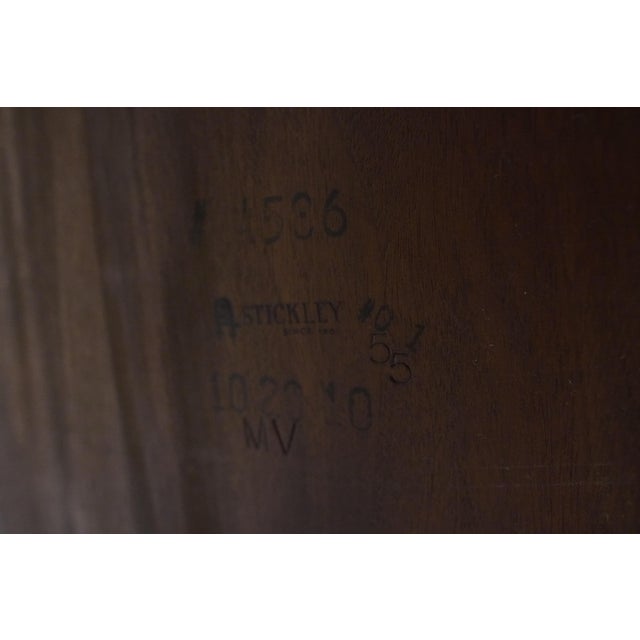 Vintage Stickley Federal Style Inlaid Mahogany Dining Room Table For Sale - Image 16 of 18