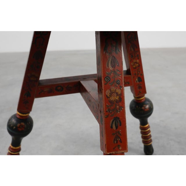 Black Early 19th Century Hindeloopen Side Table, the Netherlands For Sale - Image 8 of 13