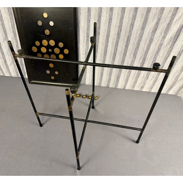 Mid-Century Coins of the World Tray With Original Stand For Sale - Image 9 of 10