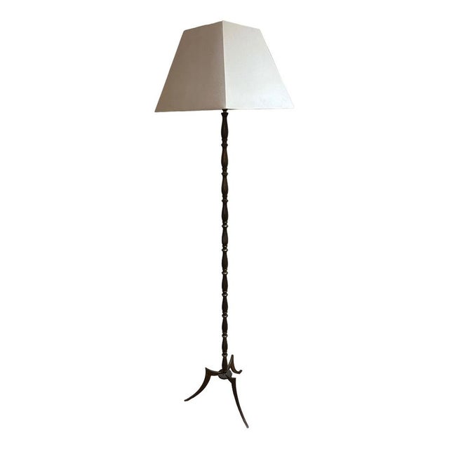 Brass Floor Lamp from Maison Jansen, 1950s For Sale - Image 10 of 10