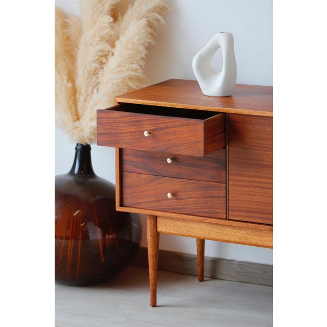 Wood Vintage Teak Sideboard from Uniflex, 1960s For Sale - Image 7 of 18