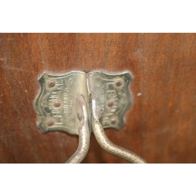 Metal Mid-Century Italian Table Mirror by Luigi Fontana & C, 1950s For Sale - Image 7 of 8