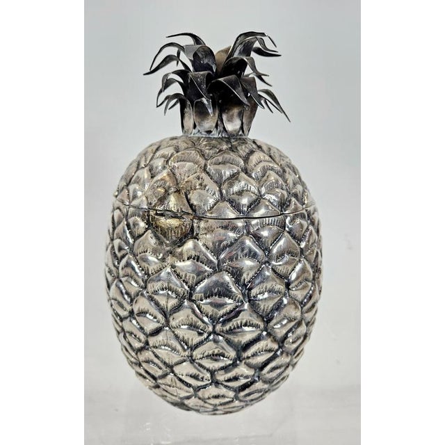 Metal Pineapple Ice Bucket in the manner of Mauro Manetti, Italy, 1960s For Sale - Image 7 of 11