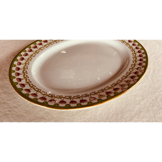 Exceptional Royal Worcester Grainger Platter - Egyptian Lotus Pattern (1889-1903) For Sale - Image 6 of 15