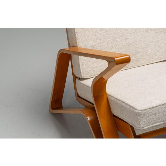 Black Lounge Chair from De Coene Frères, Belgium, 1950s For Sale - Image 8 of 15