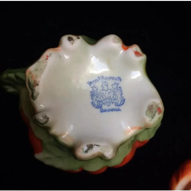 Antique Royal Bayreuth 3 Piece Tomato Condiment Set For Sale - Image 9 of 11