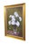 Vintage Peonies Bouquet Still Life Oil Painting on Canvas. Gold gesso frame with linen mat. Dimensions: 29.25" x 1.5" x...