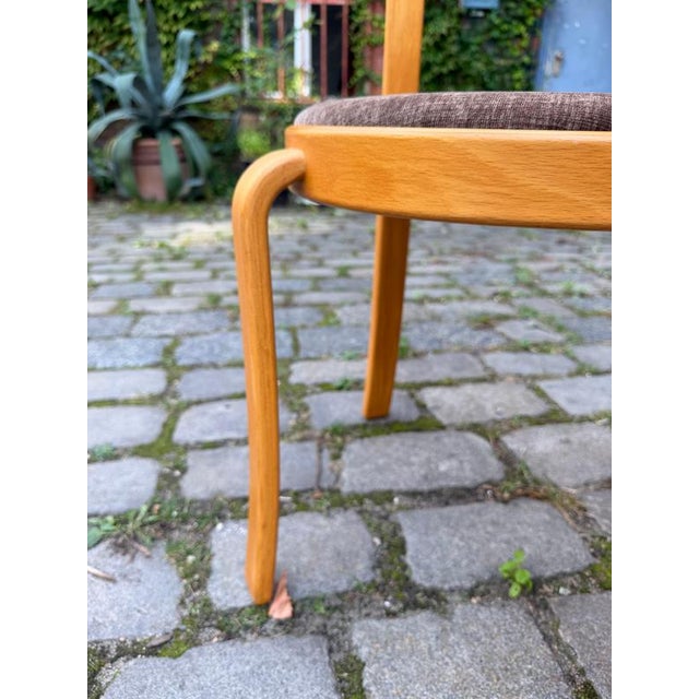 Armchair Series 8000 in Brown and Upholstered Beech by Thygesen & Sørensen for Magnus Olesen For Sale - Image 10 of 11
