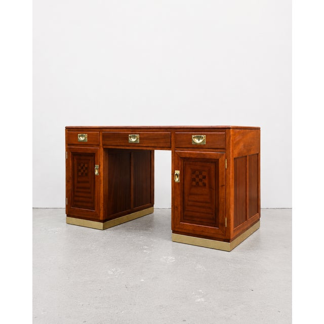 Metal Art Nouveau Gentleman's Desk by Julius & Josef Herrmann for Architect Maximilian Rossipaul, Vienna, Austria, 1911 For Sale - Image 7 of 13