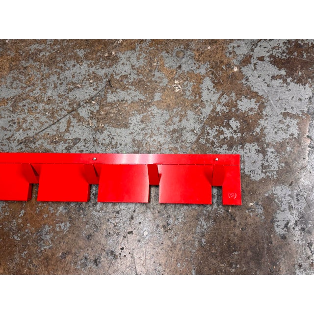 Red Blu Dot 2d:3d Coat Rack, Fire Engine Red For Sale - Image 8 of 12