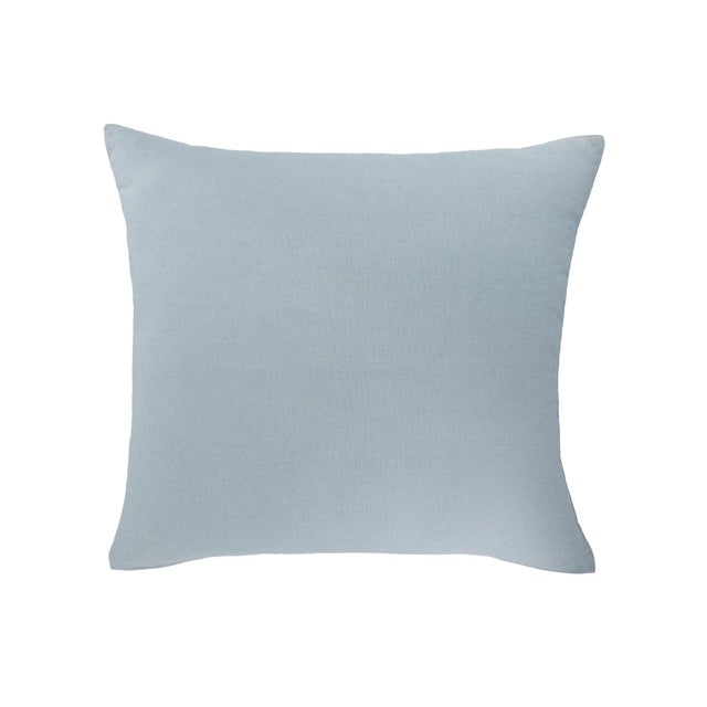 2020s Deauville Embroidered Linen Throw Pillow Cover 18 X 18 For Sale - Image 5 of 6