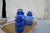 Mid 20th Century Takahashi Hand Blown Cobalt Blue Glass Apothecary Jars With Lids- Set of 3 For Sale - Image 4 of 11