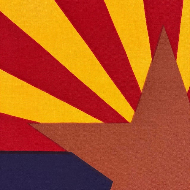 Vintage Cotton State Flag of Arizona For Sale In Los Angeles - Image 6 of 7