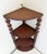 Rustic Antique Folk Art Spool Corner Shelf, Early 20th Century For Sale - Image 3 of 13