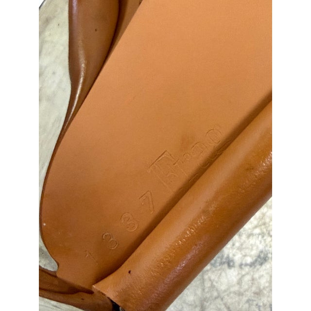 Gordon Guillaumier Leather Sling Lyo Dining Chairs for Frag, Italy - Set of Four For Sale - Image 9 of 17