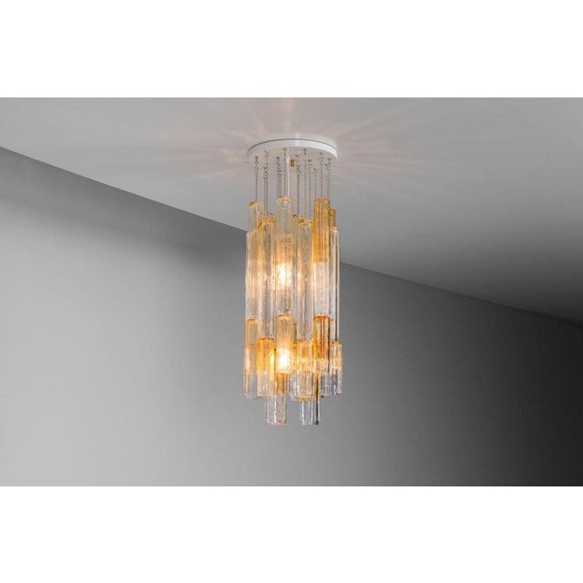 Chandelier by Ludovico Diaz de Santilla for Venini Calza, Italy, 1960 For Sale - Image 14 of 18