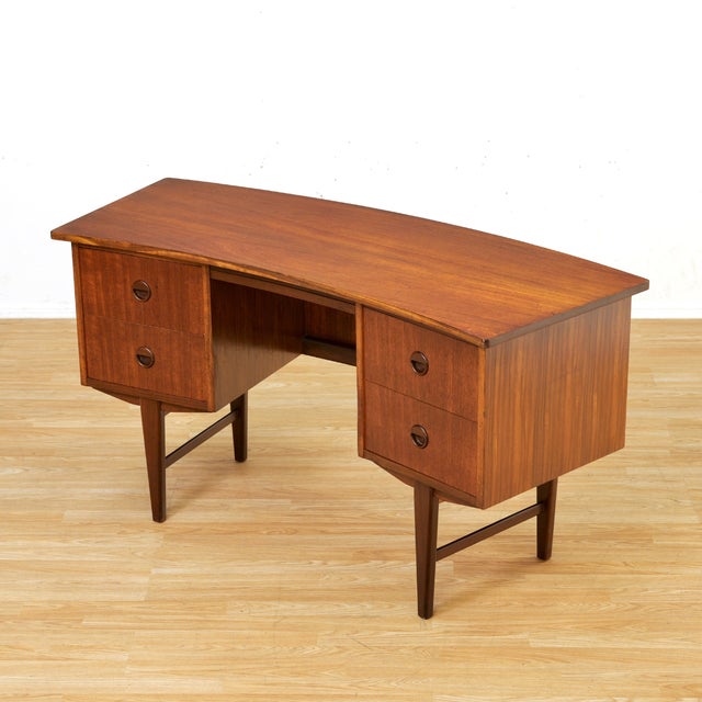 Mid-Century Modern 1960s Small Mid Century Teak Desk For Sale - Image 3 of 11