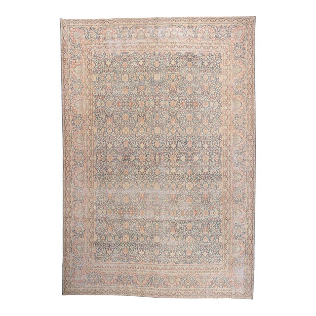 Antique Persian Kerman Rug, 11'03 X 16'04 For Sale