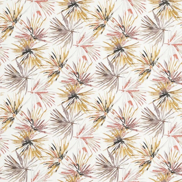 Harlequin Aucuba Fabric in Paprika/Ochre - a Sample For Sale
