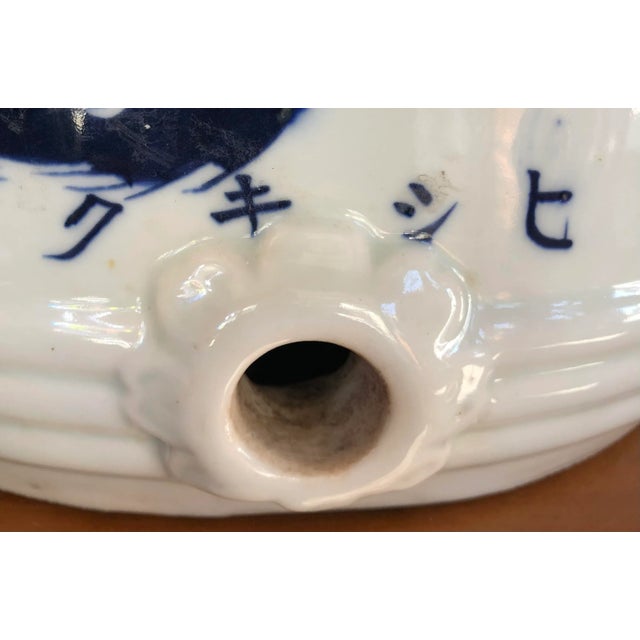 Ceramic Set of Three Large Ceramic Sake Barrels For Sale - Image 7 of 13