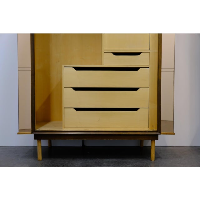 Art Deco Pair of Italian Art Deco Cabinets, Attr. Paolo Buffa, Italy, 1940s (Without Doors) For Sale - Image 3 of 17