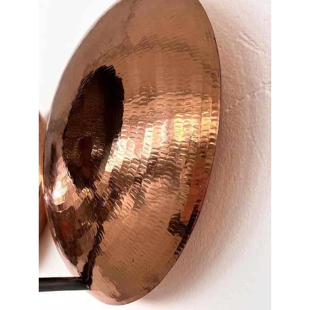 Black Italian Wall Sconces in Copper and Black Perforated Metal, 1970s, Set of 2 For Sale - Image 8 of 17