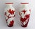 Antique Pair of Chinese Peking Glass Vases W/ Birds & Lotus Flowers, C1900, 10” For Sale - Image 11 of 14
