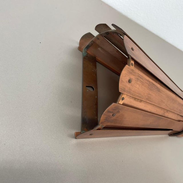 Vintage Theatre Wall Lights in Copper in the style of Gio Ponti, Italy, 1950s, Set of 2 For Sale - Image 15 of 18