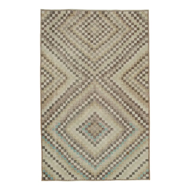 Turkish Hand-Knotted Boho Rug | Chairish