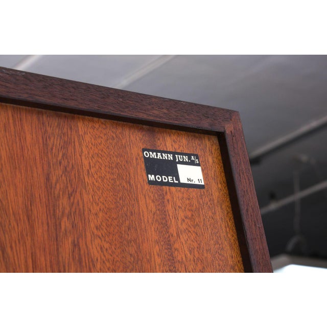 Omann Jun Møbelfabrik Danish Design Rosewood Bookcase Model 11 by Omann Jun Mobelfabrik, 1960s For Sale - Image 4 of 8