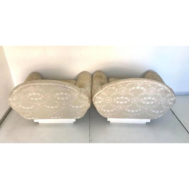 Set of Mid-Century Fabric Lounge Chairs For Sale - Image 6 of 13