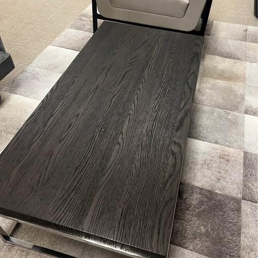 Restoration Hardware Rh Nicholas Oak Rectangular Coffee Table, For Sale - Image 4 of 4