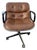 Vintage Charles Pollock for Knoll Brown Leather Desk Chair For Sale