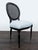 French-inspired chair with a cane balloon back and upholstered seat. Brand: Ethan Allen. Original Price: $1072. Dimensions...