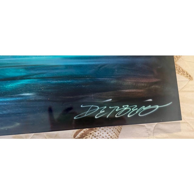 Coastal Chris DeRubeis "Calm Before the Storm" Original Hand-Ground Aluminum Painting For Sale - Image 3 of 8