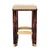 Coffee "Pera" Bar Stool With Burl Walnut and Bronze Details, Hand Crafted For Sale - Image 8 of 8