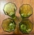 Mid 20th Century Green Octagon Shaped Glasses by Independence Glass Company - Set of 4 For Sale - Image 5 of 10