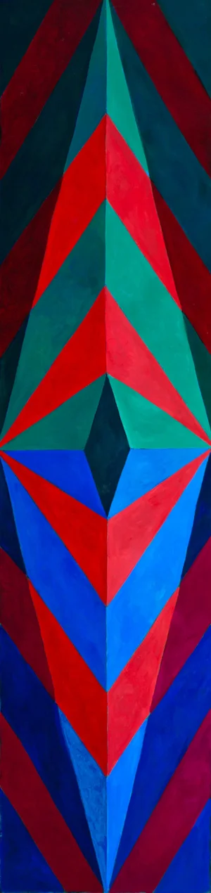 "Disequilibrium #5" 6ft Tall Abstract Oil Painting by Mary Alice Copp