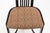 Set of 8 Liberty Postmodern Black Lacquered High Dining Chairs With Knoll Fabric For Sale - Image 9 of 10